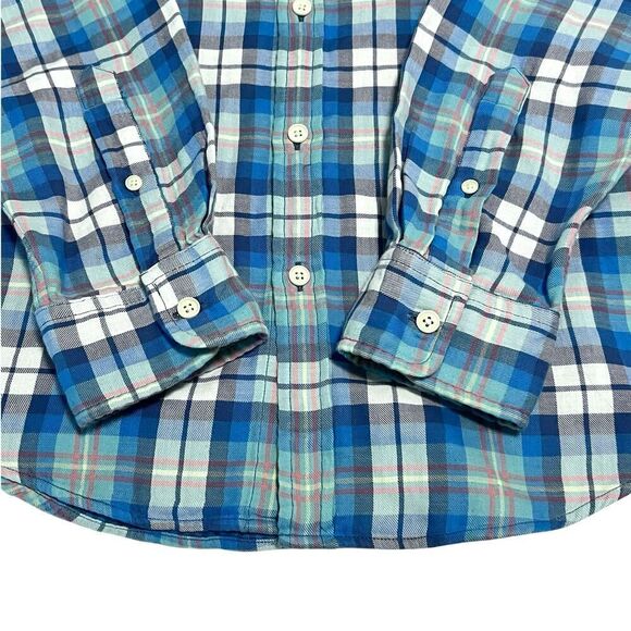 Vineyard Vines Men's Long Sleeve Slim Fit Tucker Plaid Checked Flannel Shirt Med - Picture 6 of 9